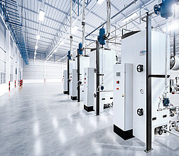 Several Universal TC steam generators connected in series