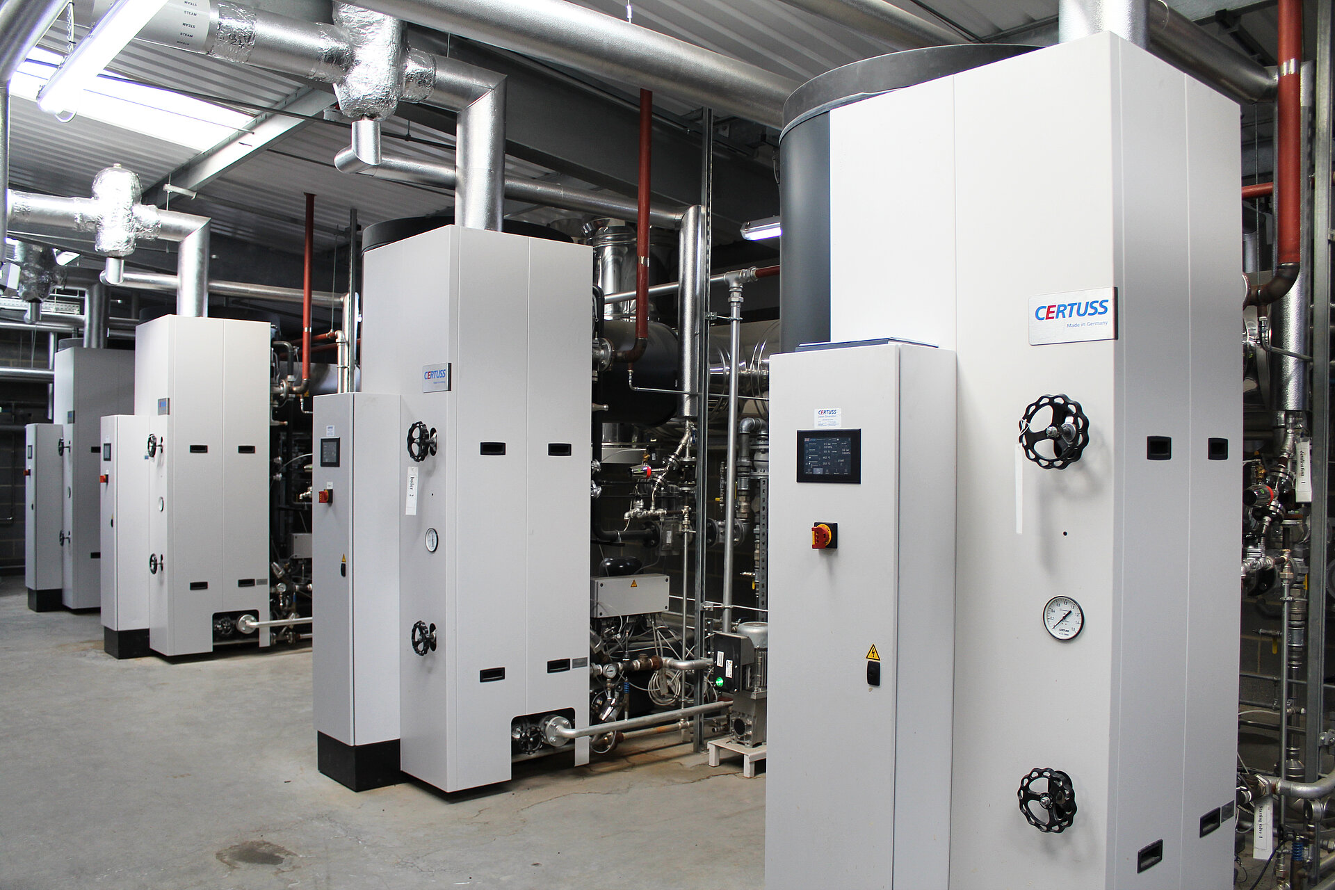 Mehrfachanlage aus Universal TC Dampferzeugern im Einsatz