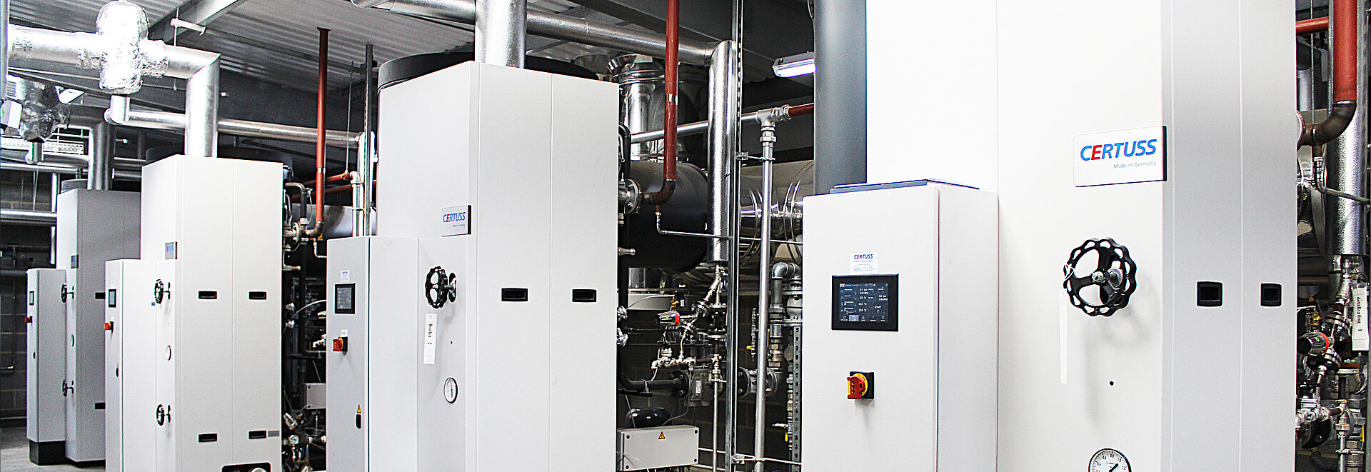 Bild einer Mehrfachanlage mit 4 Dampferzeugern