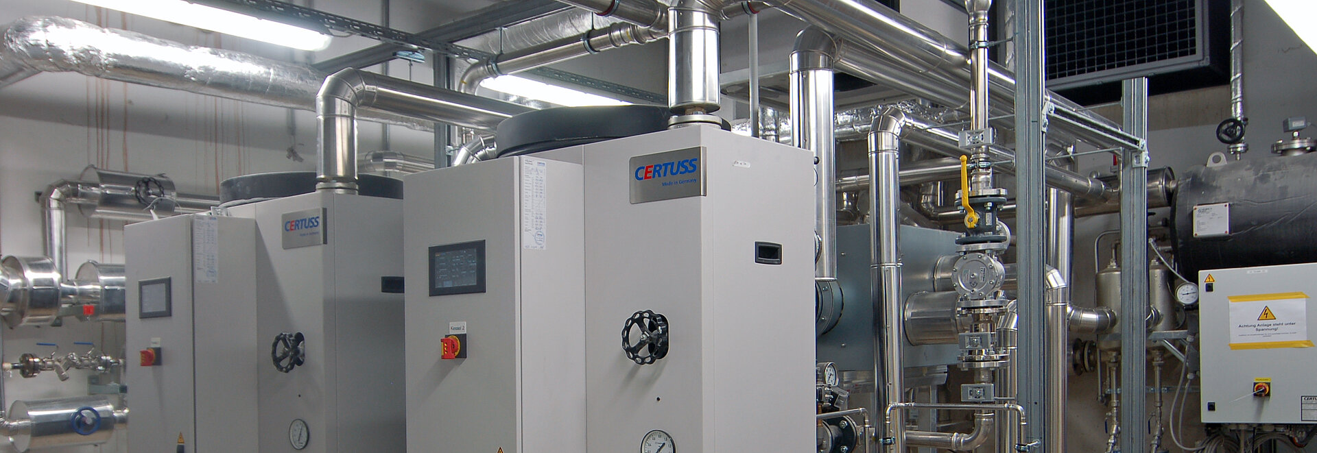 CERTUSS Dampferzeuger Mehrfachanlage - Dampftechnolgie