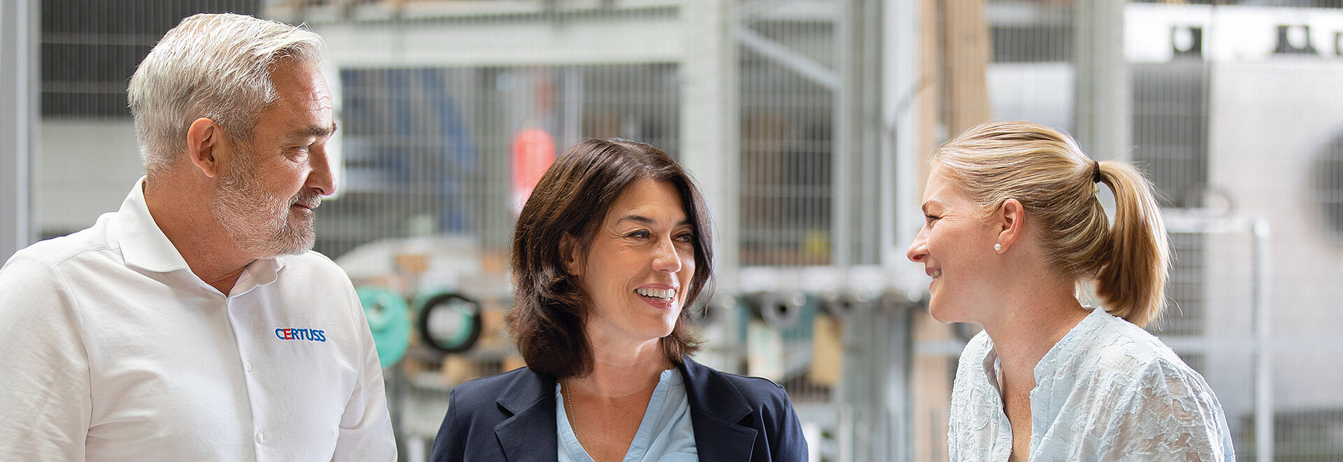 Empleados de CERTUSS en una entrevista de asesoramiento