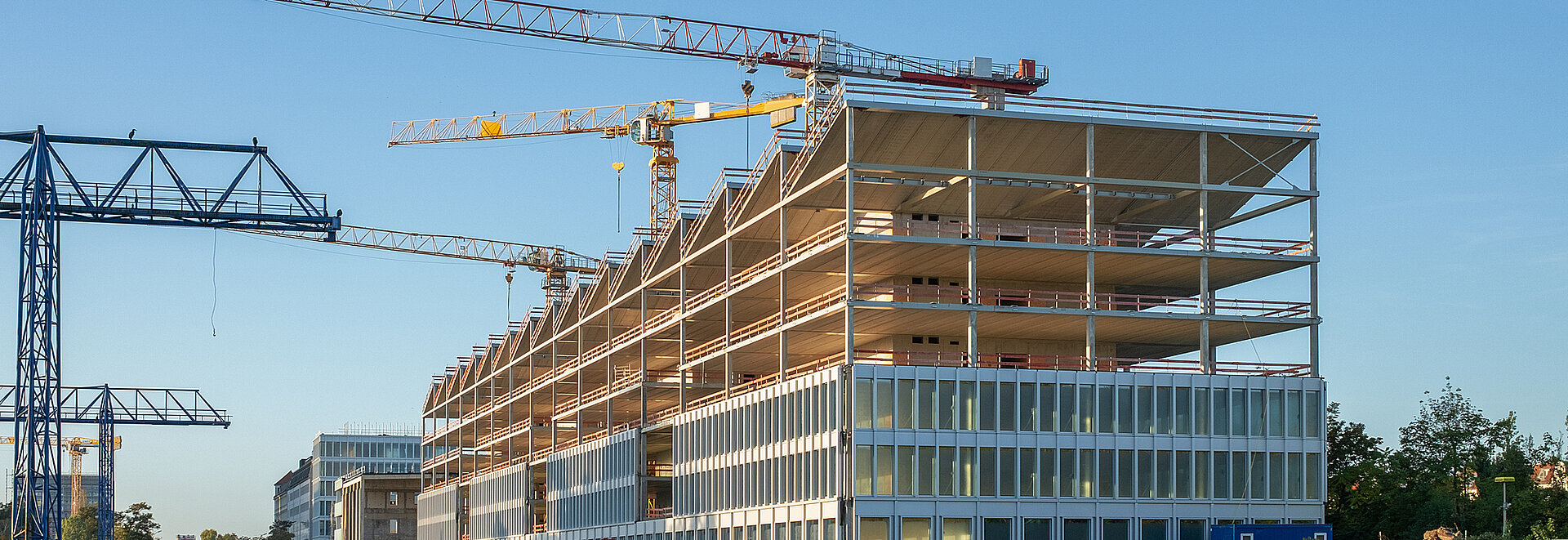 Totalansicht einer Baustelle