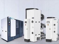 Emx Dampferzeuger, Universal TC Dampferzeuger und Junior TC Dampferzeuger nebeneinander